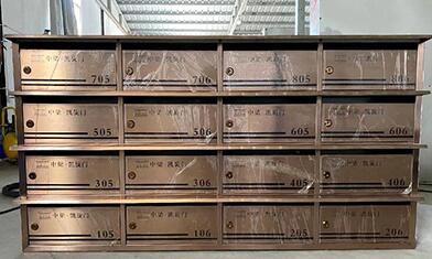 玫瑰金、钛金信报箱